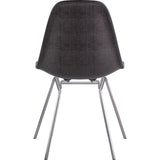 NyeKoncept Mid Century Classroom Side Chair | Charcoal Gray/Nickel 331008CL1