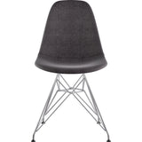 NyeKoncept Mid Century Eiffel Side Chair | Charcoal Gray/Nickel 331008EM1