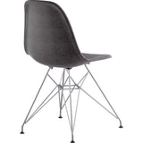 NyeKoncept Mid Century Eiffel Side Chair | Charcoal Gray/Nickel 331008EM1