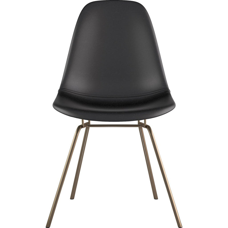 NyeKoncept Mid Century Classroom Side Chair | Milano Black/Brass 331009CL2