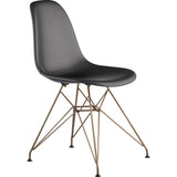 NyeKoncept Mid Century Eiffel Side Chair | Milano Black/Brass 331009EM2