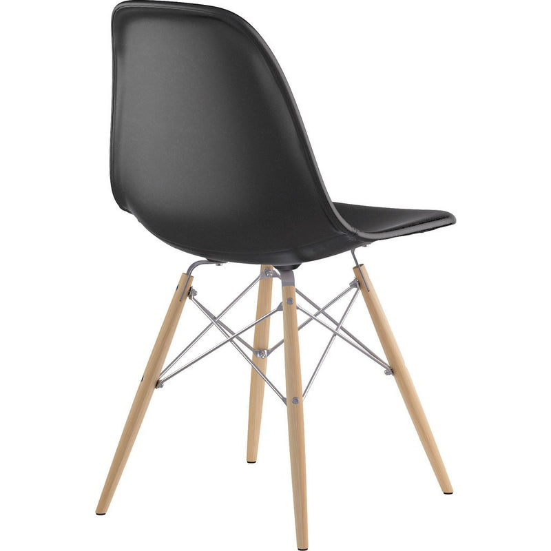 NyeKoncept Mid Century Dowel Side Chair | Milano Black/Nickel 331009EW1