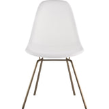 NyeKoncept Mid Century Classroom Side Chair | Milano White/Brass 331010CL2