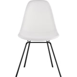 NyeKoncept Mid Century Classroom Side Chair | Milano White/Gunmetal 331010CL3