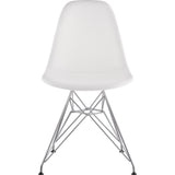 NyeKoncept Mid Century Eiffel Side Chair | Milano White/Nickel 331010EM1