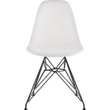 NyeKoncept Mid Century Eiffel Side Chair | Milano White/Gunmetal 331010EM3