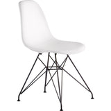 NyeKoncept Mid Century Eiffel Side Chair | Milano White/Gunmetal 331010EM3