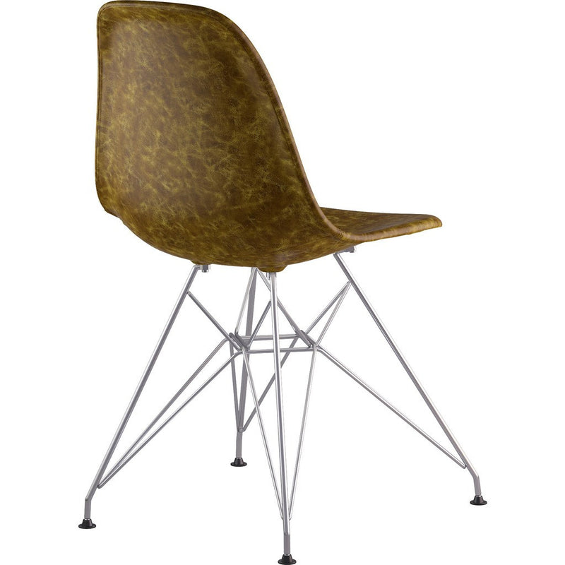 NyeKoncept Mid Century Eiffel Side Chair | Palermo Olive/Nickel 331012EM1