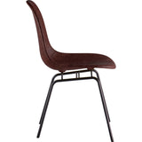 NyeKoncept Mid Century Classroom Side Chair | Aged Cognac/Gunmetal 331014CL3