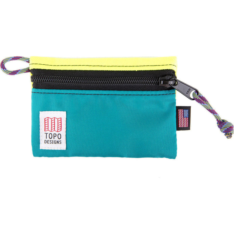 Topo Designs Micro Accessory Bag | Yellow/Turquoise TDABF17BY/TQ