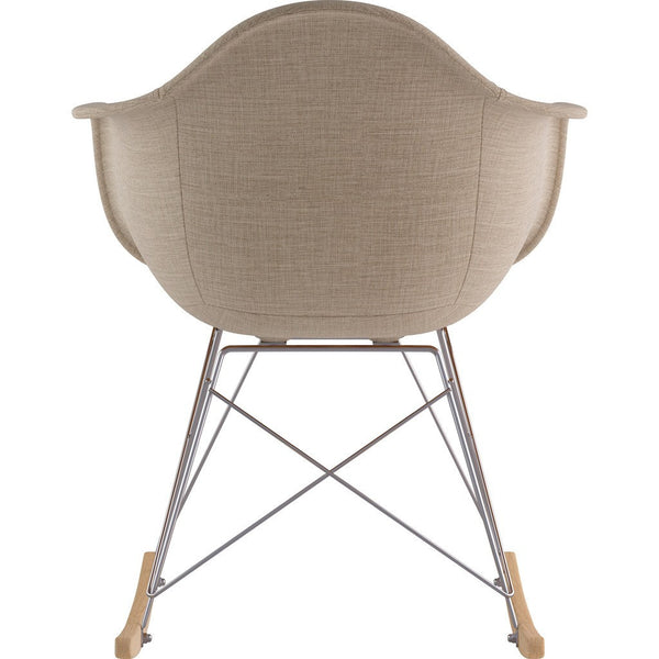 NyeKoncept Mid Century Rocker Chair | Light Sand/Nickel 332001RO1