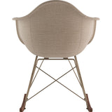 NyeKoncept Mid Century Rocker Chair | Light Sand/Brass 332001RO2