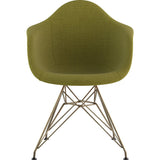 NyeKoncept Mid Century Eiffel Arm Chair | Avocado Green/Brass 332002EM2