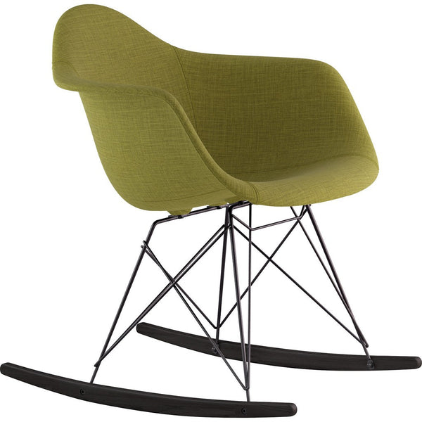 NyeKoncept Mid Century Rocker Chair | Avocado Green/Gunmetal 332002RO3