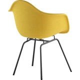 NyeKoncept Mid Century Classroom Arm Chair | Papaya Yellow/Gunmetal 332003CL3