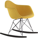 NyeKoncept Mid Century Rocker Chair | Papaya Yellow/Gunmetal 332003RO3