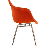 NyeKoncept Mid Century Classroom Arm Chair | Lava Red/Brass 332004CL2