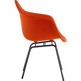 NyeKoncept Mid Century Classroom Arm Chair | Lava Red/Gunmetal 332004CL3