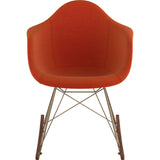 NyeKoncept Mid Century Rocker Chair | Lava Red/Brass 332004RO2