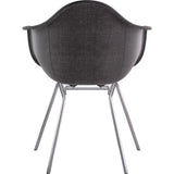 NyeKoncept Mid Century Classroom Arm Chair | Charcoal Gray/Nickel 332008CL1