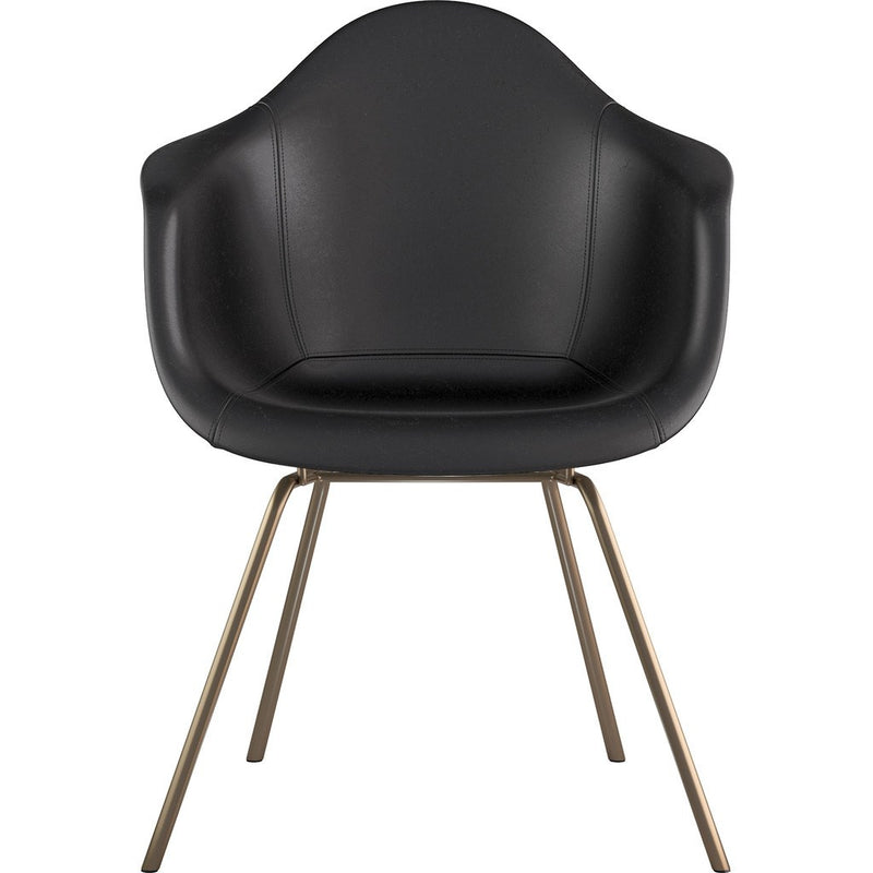 NyeKoncept Mid Century Classroom Arm Chair | Milano Black/Brass 332009CL2