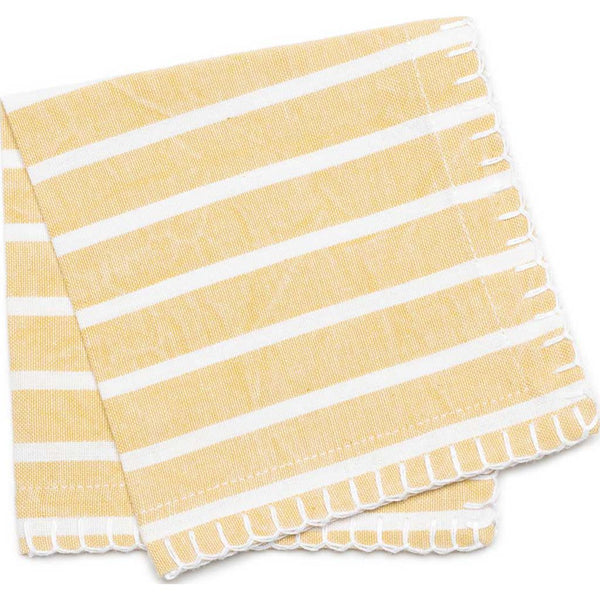 Zestt Eva Set of 4 Organic Cotton Cocktail Napkin | Citron- 36404