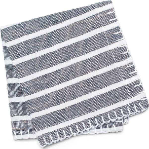 Zestt Eva Set of 4 Organic Cotton Cocktail Napkin | Deep Sea- 36405