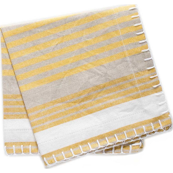 Zestt Chelsea Set of 4 Organic Cocktail Napkin | Citron- 36504