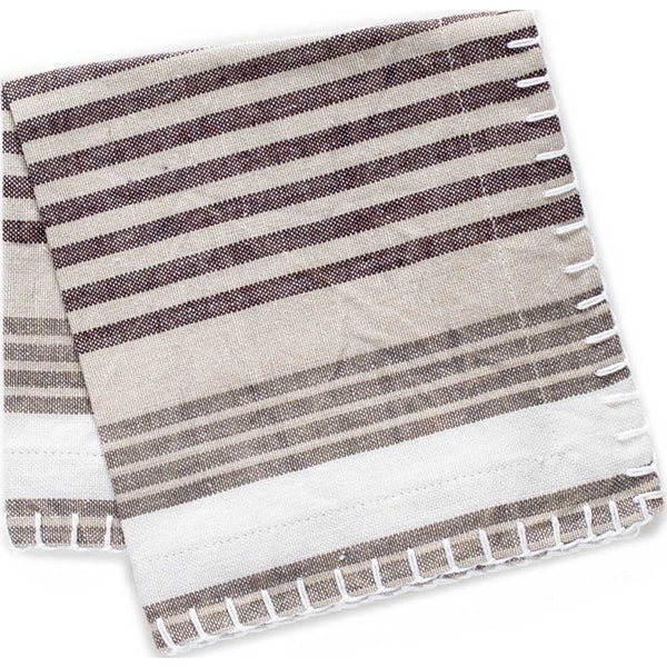 Zestt Chelsea Set of 4 Organic Cocktail Napkin | Fog- 36506