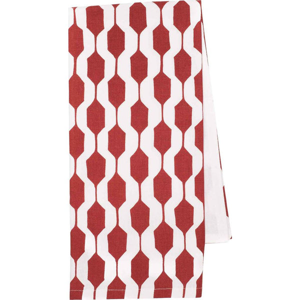 Zestt Logan Set of 2 Organic Cotton Tea Towels | Marsala