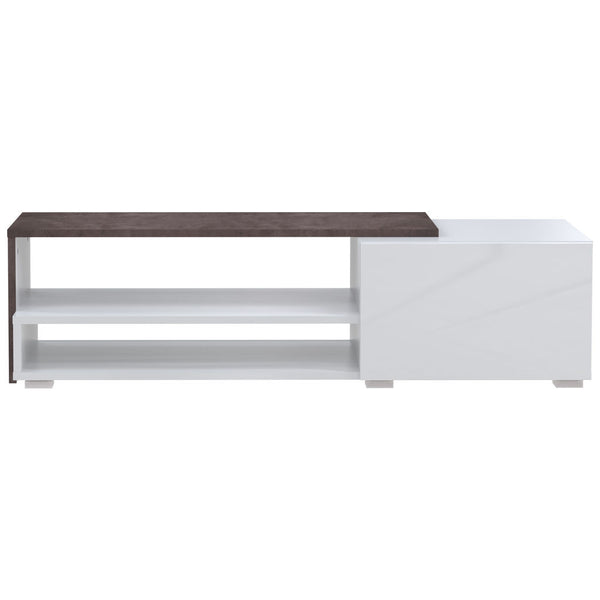 Symbiosis Briks 120 TV Stand | White / Concrete