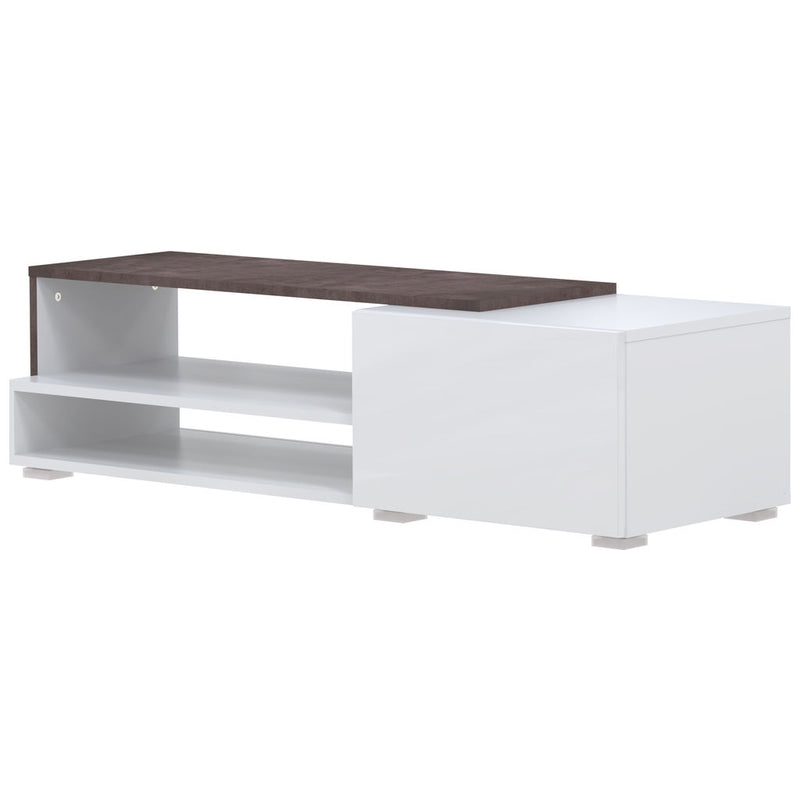 Symbiosis Briks 120 TV Stand | White / Concrete