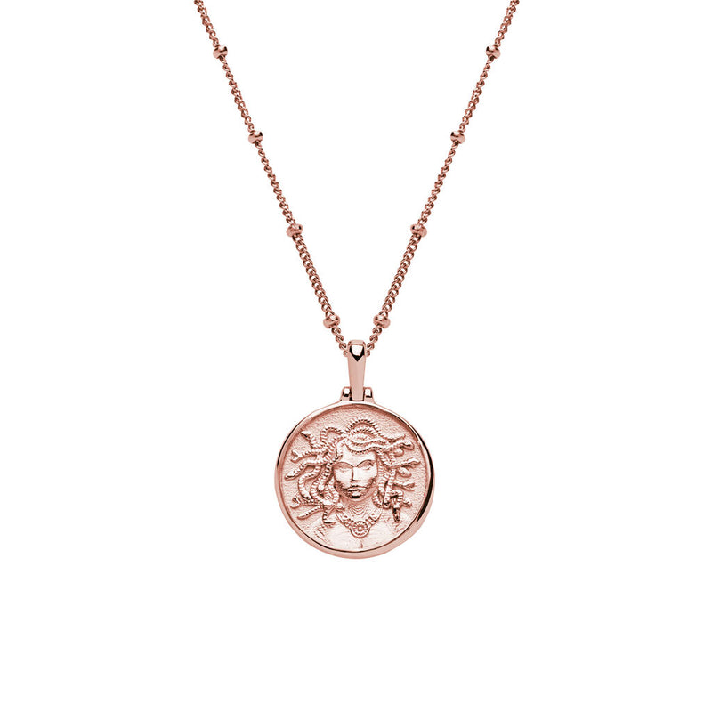 Awe Inspired Mini Medusa Necklace | Standard Saturn Chain