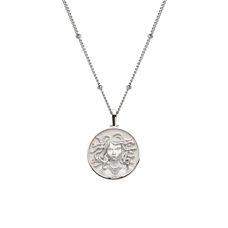 Awe Inspired Mini Medusa Necklace | Standard Saturn Chain