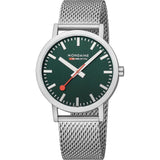 Mondaine Classic 40mm Watch Stainless Steel Brushed