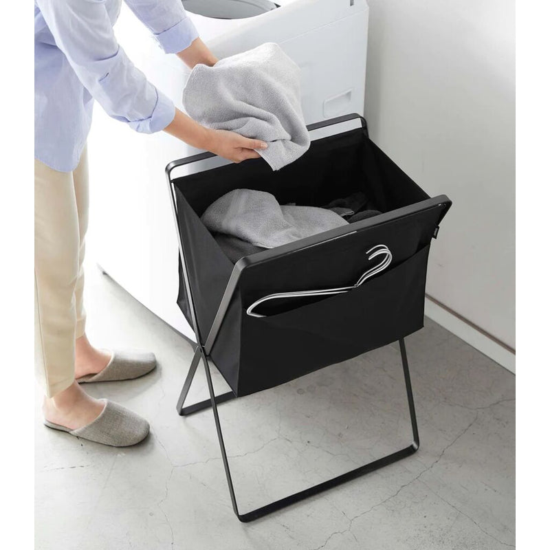 Yamazaki Raised Folding Laundry Basket | One size