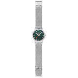 Mondaine Classic 40mm Watch Stainless Steel Brushed