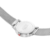 Mondaine Classic 40mm Watch Stainless Steel Brushed