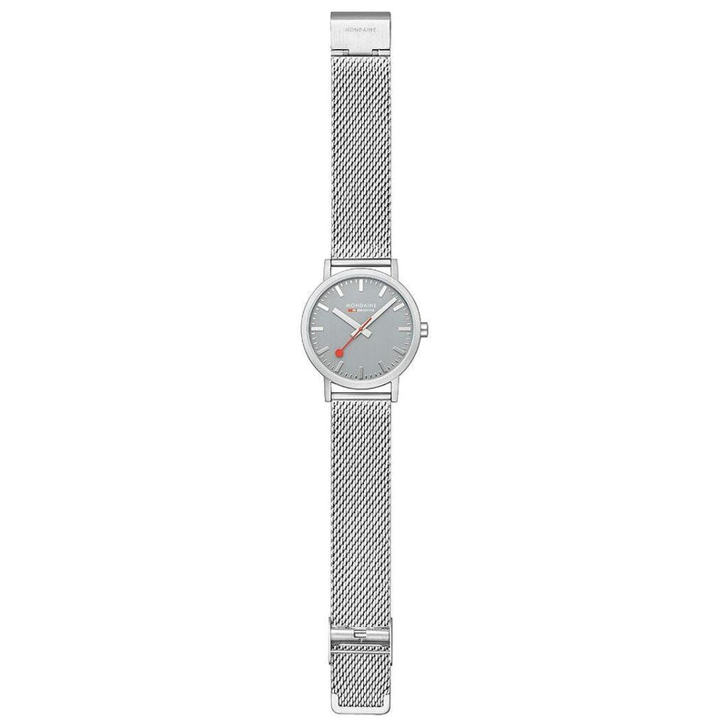 Mondaine Classic 40mm Watch Stainless Steel Brushed