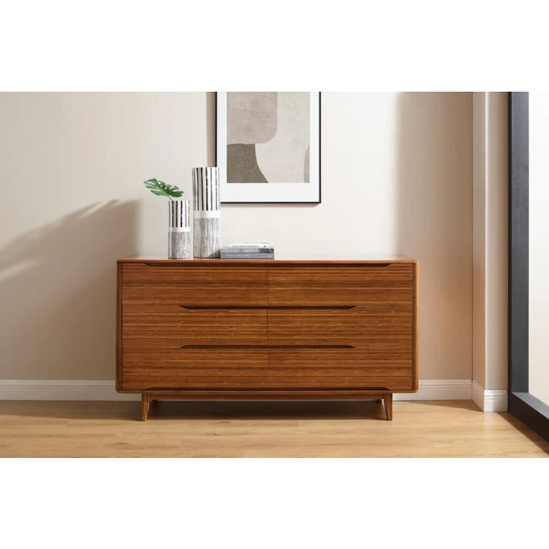 Greenington Currant Six Drawer Dresser | Amber