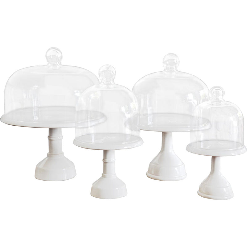  NOLITOY Chinese Tall Cake Pan Cake Holder with Dome Dessert  Stand Cake Cover Dome Cake Spatter Salad Bowl Cake Cloche Dome Cake Dome  Dessert Plates Ceramic Serving Platter Glass Food Fruit 
