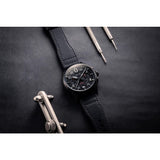 AVI-8 Spitfire AV-4089-03 Lock Slate Black Japanese Meca-Quartz Chronograph Watch | Stainless Steel/Black