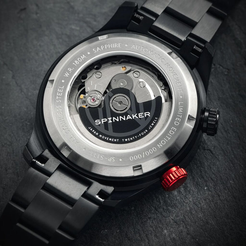 Spinnaker Watch Bradner Automatic Bascom Limited Edition | Black Dial