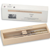 Coltellerie Berti Carving Set | Ivory Lucite Handles-557