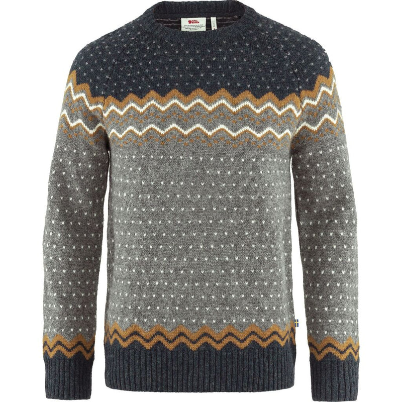 Fjallraven Ovik Round-Neck Sweater - Men's Dark Grey, L