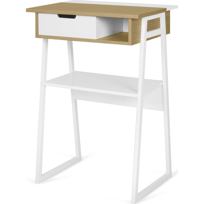 Temahome Space Desk | Oak/Pure White