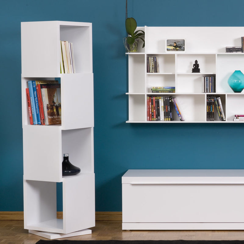 TemaHome Shell 003 Rotating Shelving Unit | Pure White 9000.311222