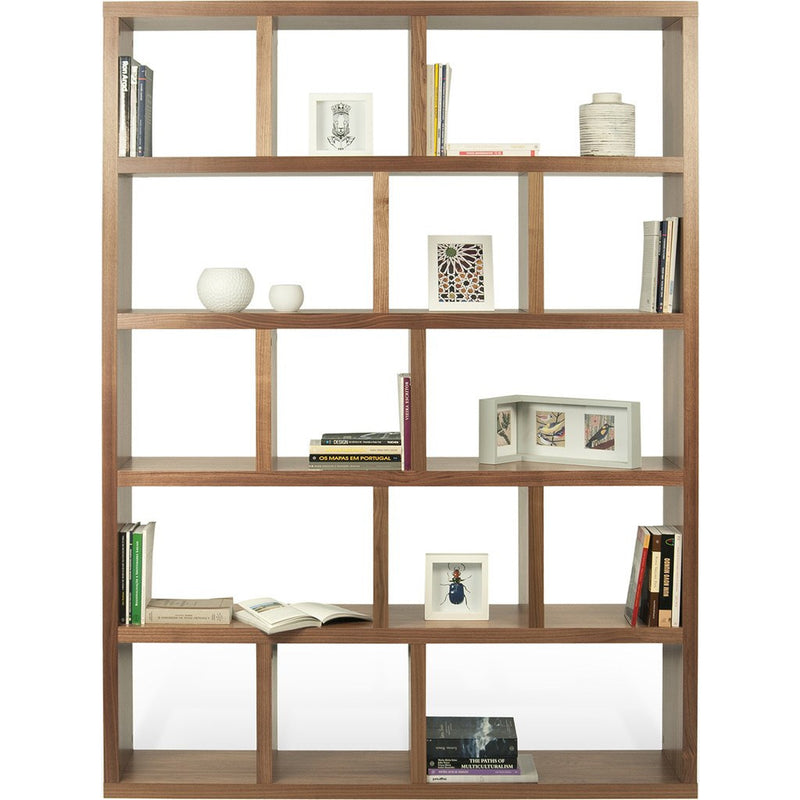 TemaHome Berlin 5 Levels Bookcase 150 Cm | Walnut 118999-BERLIN5150