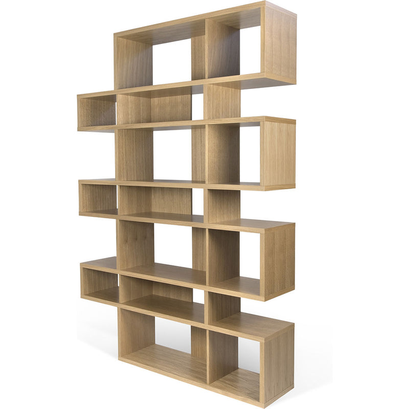 TemaHome London 003 Compostition Bookcase | Oak Frame, Oak Backs 9500.319716