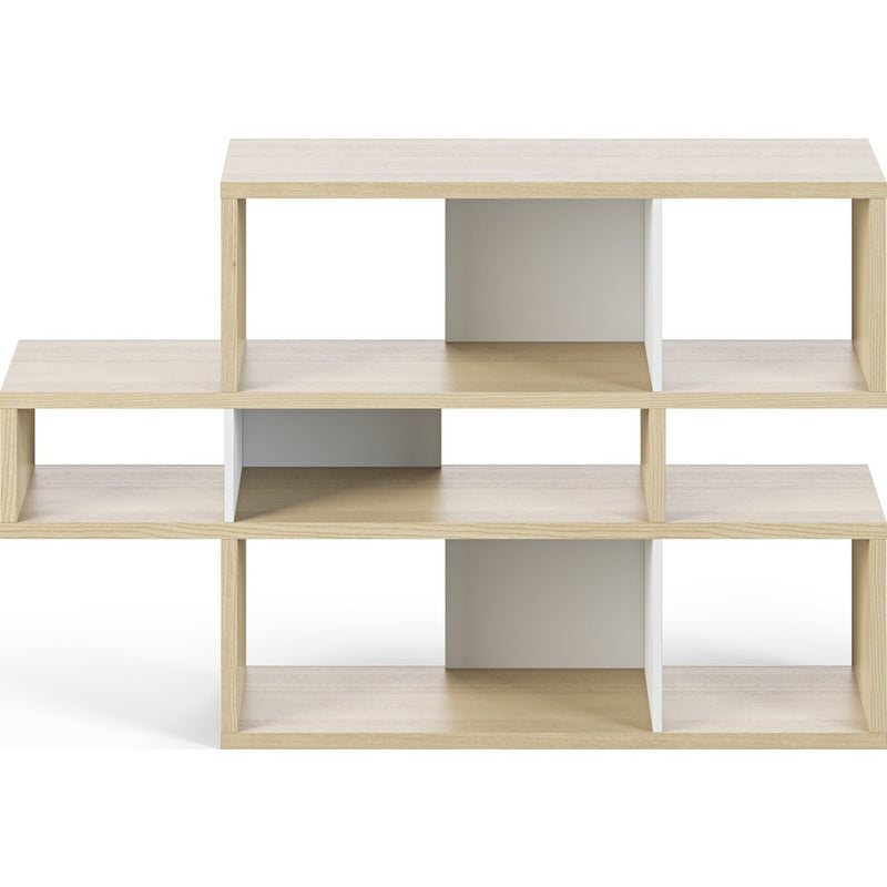 TemaHome London Composition Bookcase 2010-001 | Oak Frame, Pure White Backs 098020-LONDON1